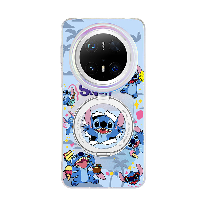 迪士尼史迪仔适用华为Mate70Pro手机壳Mete60Por+外壳Mt50P磁吸保护套优享版40E新款防摔Met带挂绳