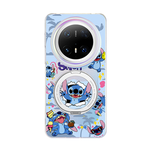 迪士尼史迪仔适用华为Mate80Pro手机壳Mete60Por+外壳Mt50磁吸保护套优享版40E新款防摔mt70带挂绳支架史迪奇