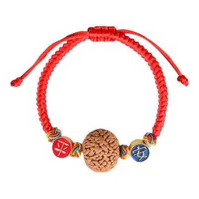 武当山核桃金刚结红手绳