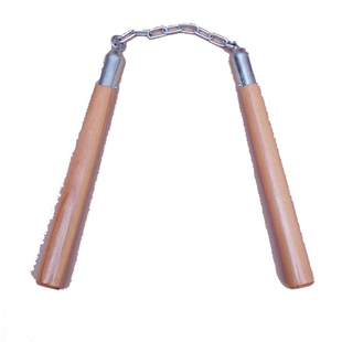 实木双截棍木质双节棍两节二节棍表演钢链实战练习训练用车载防身