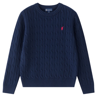 POLOWALK童装绞花针织毛衣打底衫