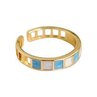 法式冷淡风个性戒指女时尚食指戒叠戴滴油开口可调节设计ins指环