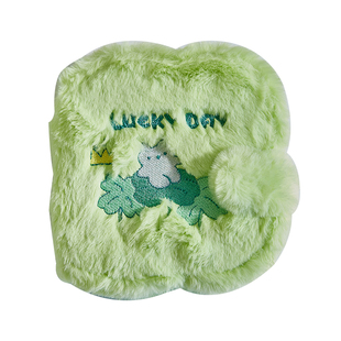 幸运四叶草毛绒绒卡册一宫格高颜值ins风大容量明星专辑小卡收集册3寸女生拍立得收纳册精致便携爱豆卡片收藏