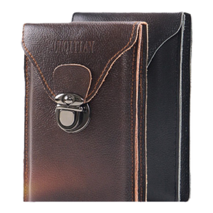 真皮质感手机包6-6.5寸7寸男竖款时尚腰带手机套挂包多功能穿皮带