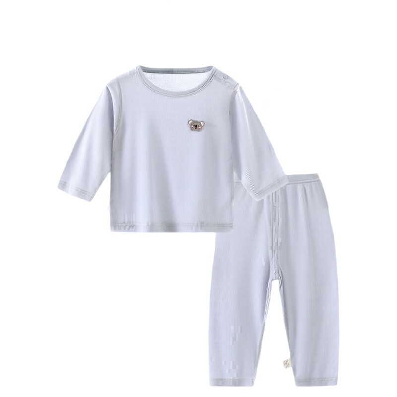 贝乐咿莫代尔睡衣婴儿秋衣秋裤套装新生家居服分体宝宝衣服薄款