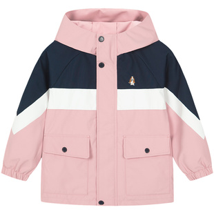 【断码清仓】暇步士童装儿童外套秋款男童三防风衣女童工装风外衣