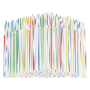 可乐吸管一次性喝水豆浆雪碧王老吉易拉罐可弯饮管1000支彩色20cm