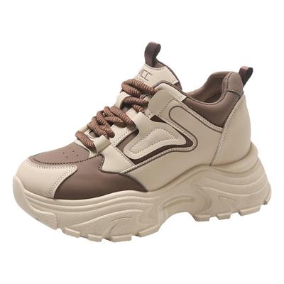 真皮老爹鞋女款春季显脚小