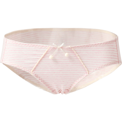 tutuanna中低腰内裤女全棉裆舒适透气优雅甜美纯色蕾丝三角内裤女