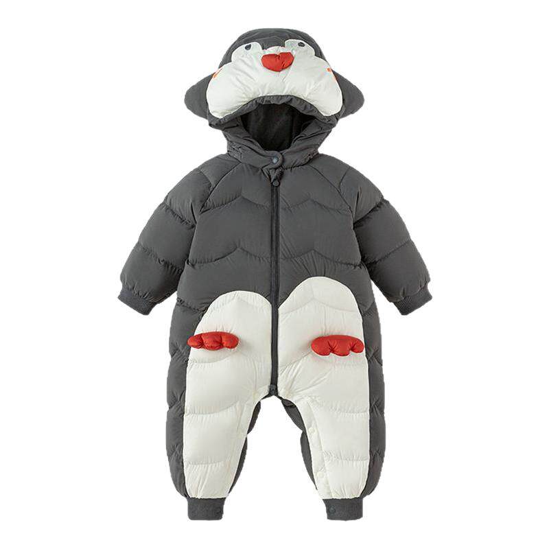 巴拉巴拉宝宝羽绒连体衣外出服厚