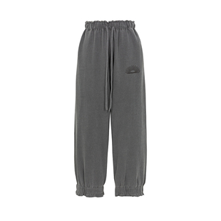 COZYDOLL美式街头花苞休闲长裤女慵懒垂坠感高腰百搭显瘦运动卫裤