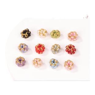 桃花结线圈平结手链编绳diy材料手工编织手绳固定圈手串配件配饰