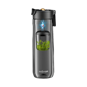 诺百纷磁弹泡茶水分离杯子耐高温大容量男士生运动一键弹盖水杯壶