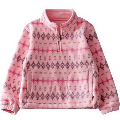 洋气半拉链儿童卫衣摇粒绒套头衫