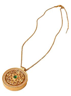 古里雅八宝罗盘项链高级感