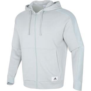 Adidas/阿迪达斯正品M LNG FZ FT加绒运动男士针织外套IQ3425