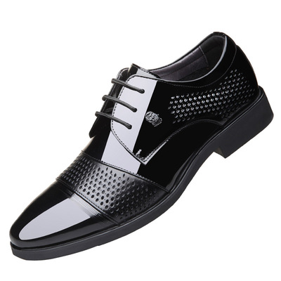 凉鞋内增高夏季皮鞋老人头透气