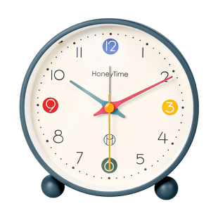 简单实用桌面闹钟儿童男孩小学生用专用起床神器女孩摆台式时钟表
