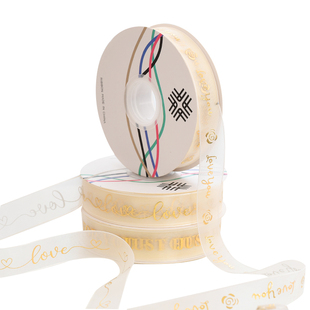 烫金ins水晶雪纱丝带扎蝴蝶结蛋糕礼品盒装饰鲜花包装diy材料包邮