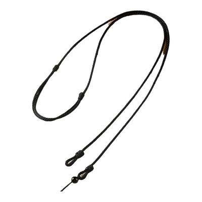 天珠吊坠挂绳横穿玉珠锁骨绳