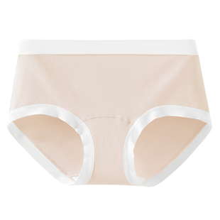 菇娘家胖mm女士内裤新款纯棉底裆少女甜美高弹力不夹臀三角短裤