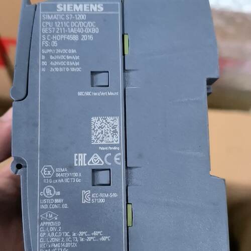 议价S7-1200 CPU模块，6ES7 211-1A适用