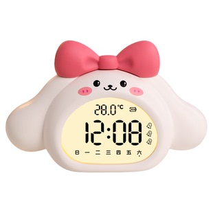 2025新款语音控制小闹钟小学生儿童女孩专用起床神器智能电子时钟