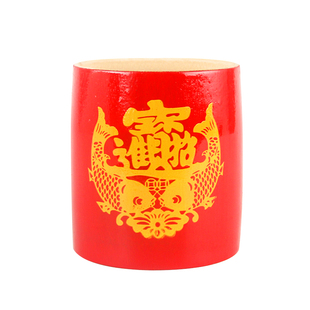 潮汕红米升插金花临时香炉婚庆用米斗拜月娘五谷天公炉木质竹筒炉