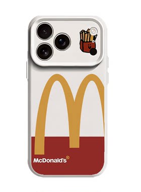 麦M记当劳适用苹果17手机壳iPhone16promax磁吸15新款14简约13mini创意12个性11潮x液态硅胶xr男女xs/8/7/air