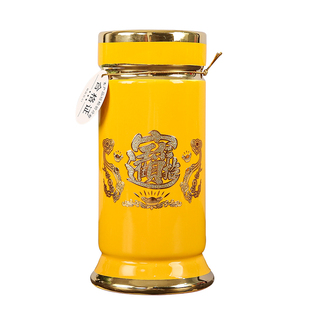 招财进宝陶瓷香筒多规格装饰摆件破损补寄供佛香桶拜佛上香星钻