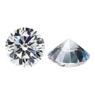 人工钻石培育仿钻石水晶钻莫桑钻裸石戒面4克拉10mm八心八箭切工