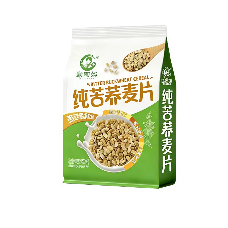 【纯苦荞脆片】纯荞麦麦片即食谷物代餐零食非油炸营养原香荞麦