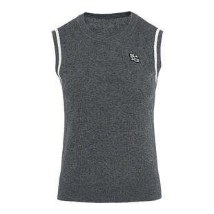 【SVG BASIC系列】高尔夫春季新款女装绵羊毛针织马甲套头背心