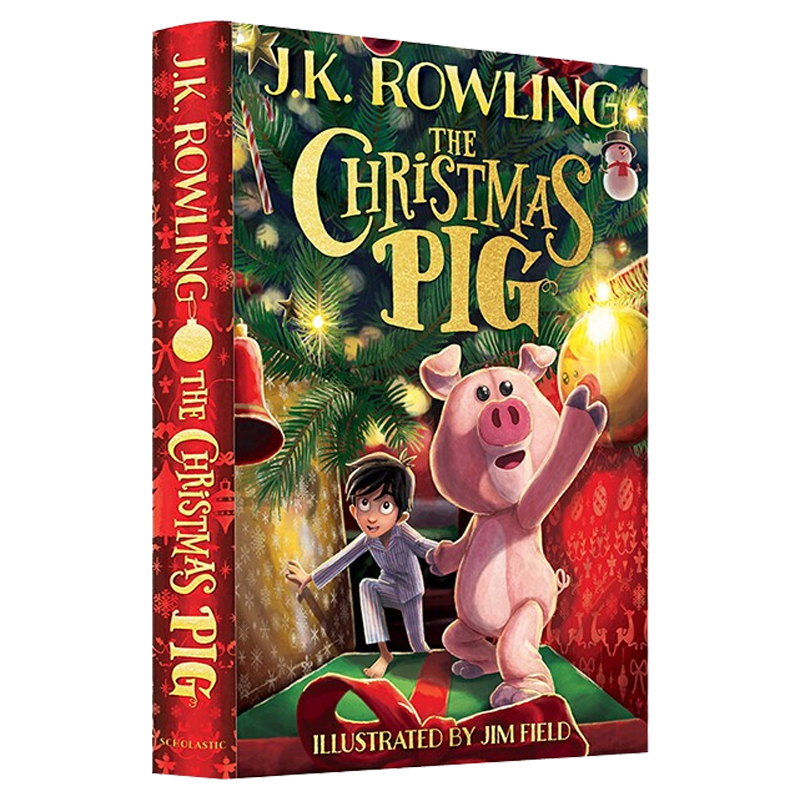 圣诞小猪英文原版平安小猪 The Christmas Pig JK罗琳新书奇幻魔法冒险故事英版精装搭神奇动物在哪里诗翁彼豆伊卡狛格