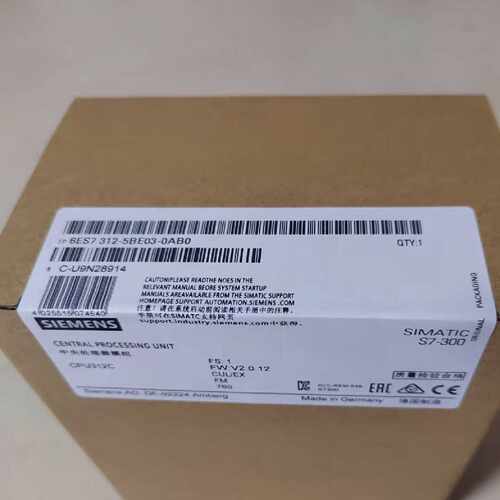6ES7312-5BE03-0AB0 紧凑型C系列CPU（自—议价