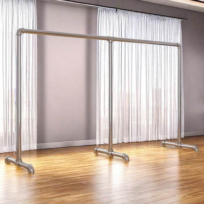 钢管晾衣架落地阳台卧室挂衣架不锈钢镀锌简易家用凉挂晒被晾衣杆