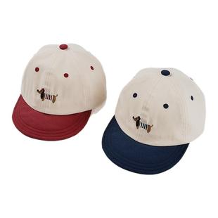 儿童帽子秋冬款男童遮阳帽宝宝户外鸭舌帽女孩棒球帽潮可爱洋气棉