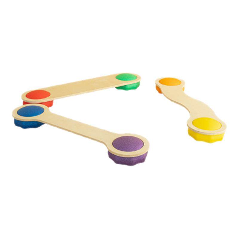 Springbuds感统训练器材幼儿园触觉平衡板儿童室内独木桥平衡桥