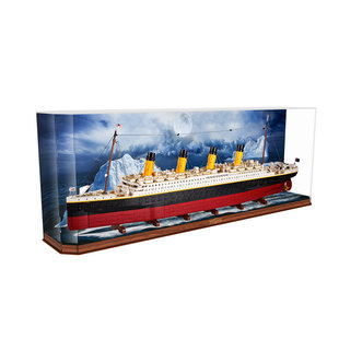 LYB乐一百适用乐高10294泰坦尼克号模型展示盒亚克力一体式防尘罩