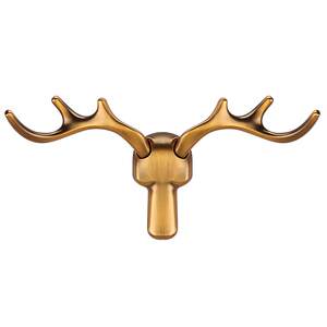 海崇诗旗舰店衣服挂钩北欧风壁挂墙壁衣柜浴室鹿角挂衣钩进门玄关墙上毛巾衣帽