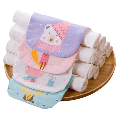 爱贝迪拉纯棉a类宝宝隔汗巾