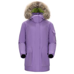 骆驼女装大毛领羽绒服女中长款2025冬季保暖防风工装派克服外套男