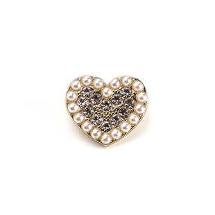 简约心形金属点油纽扣小香女衬衫西装金色银色爱心扣子桃心钮扣子