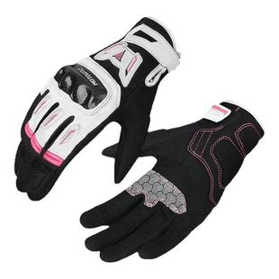 摩多狼摩托车骑行手套女四季防风机车防摔全指冬季保暖可触屏女款