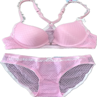 特价清库！body pops网纱美背前扣文胸套装BCBR663H61/BCWP663H61