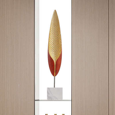 大型轻奢软装高级感摆件大件现代客厅玄关壁龛高细长高档开业礼品