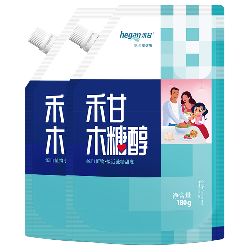 性价比高]禾甘木糖醇代糖无蔗糖180g家用烘培烹饪饮品添代白砂糖