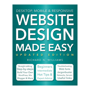 【现货】网站设计一本通 Website Design Made Easy 英文原版进口外版图书