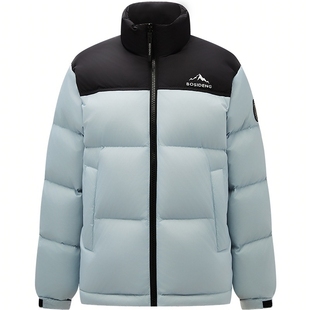 波司登2025新款羽绒服女短款男女同款时尚运动立领百搭保暖面包服