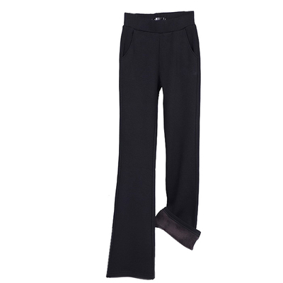 爱睿裳休闲高腰绒卫裤显瘦